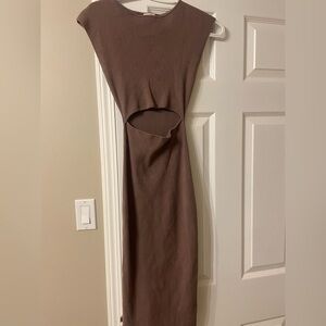 Babaton Cutout Midi Dress